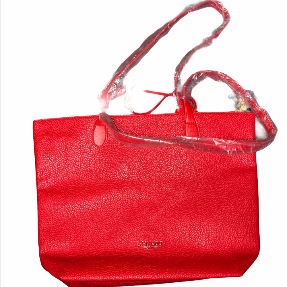 Shiseido Red Tote Bag